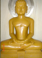 Sacred portrait of Shreyansanath Bhagwan